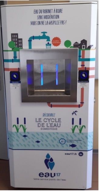 Bar à eau Dlo Disi déployé lors des manifestations